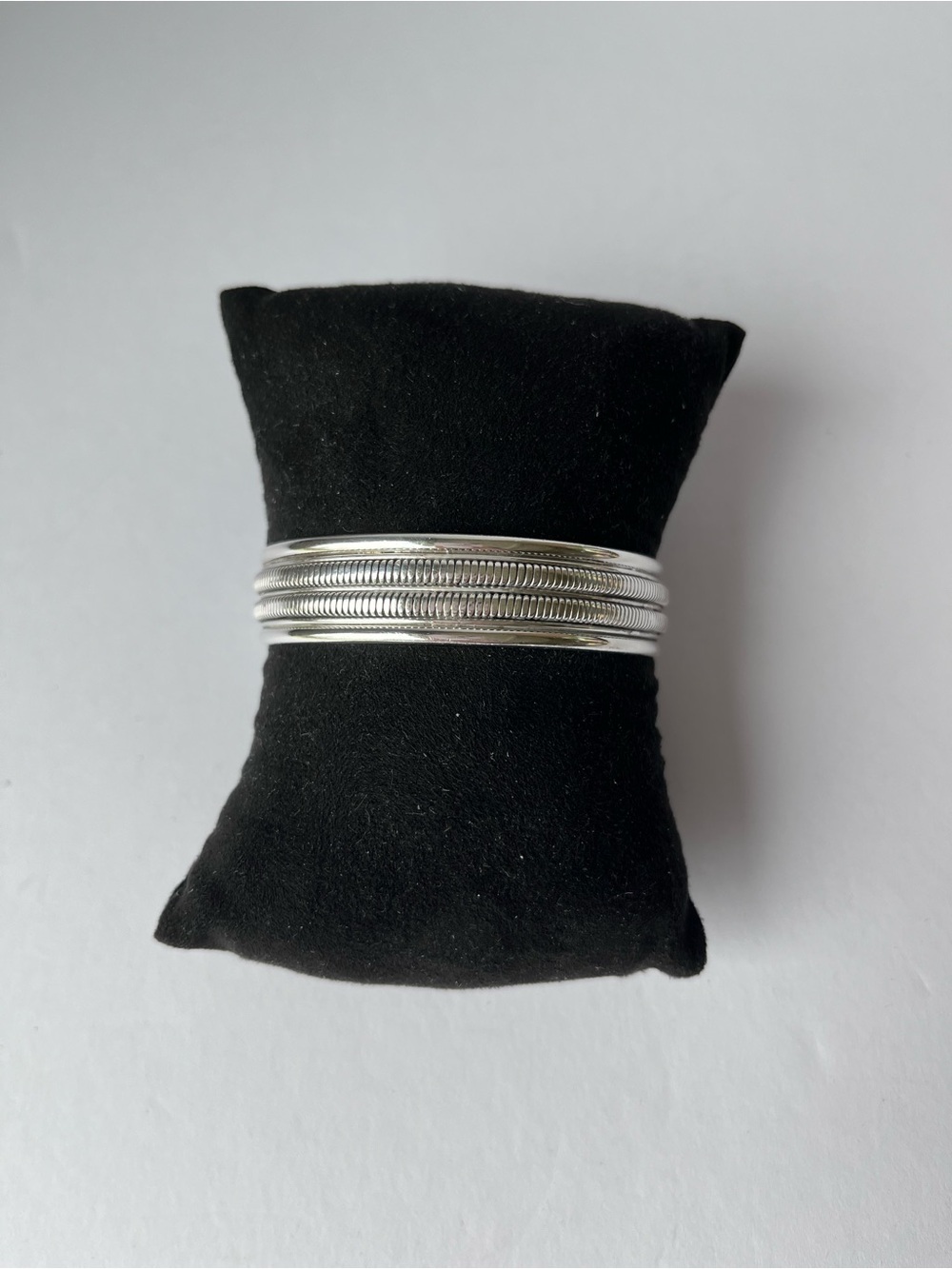 925 Sterling Silver Cuff Bangle Bracelet